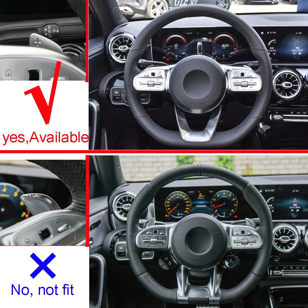 for Mercedes-Benz A/B/ Carbon Fiber Look Steering Wheel Paddle Shifter Extension