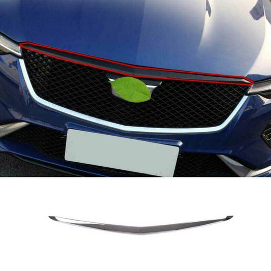 for Cadillac CT4 2020-24 Chrome Steel Front Engine Hood Center Grille Strip Trim
