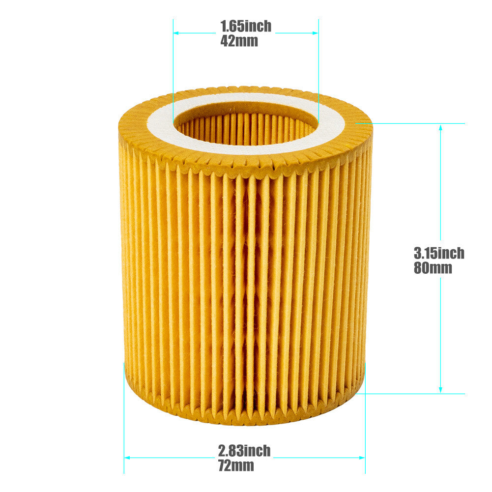 Oil Filter for BMW 328i 335i 335xi 528i 535i 740i Z4 X3 X5 X6 11427566327
