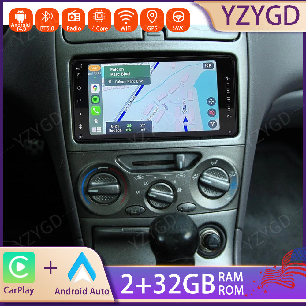 Android 14 Carplay for Toyota Celica 2000-2005 Car Radio Stereo Head Unit GPS BT