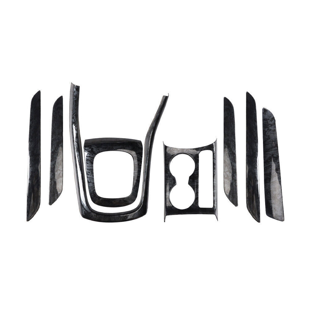 Fit for Audi Q3 2015-18 Black Wood Grain Inner Full Decoration Frame Cover Trim