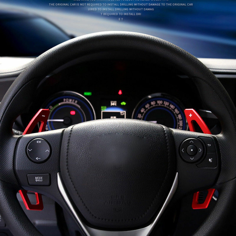 for Toyota for Camry 2012-2016 Red Steering Wheel DSG Paddle Shifter Extension 2pcs