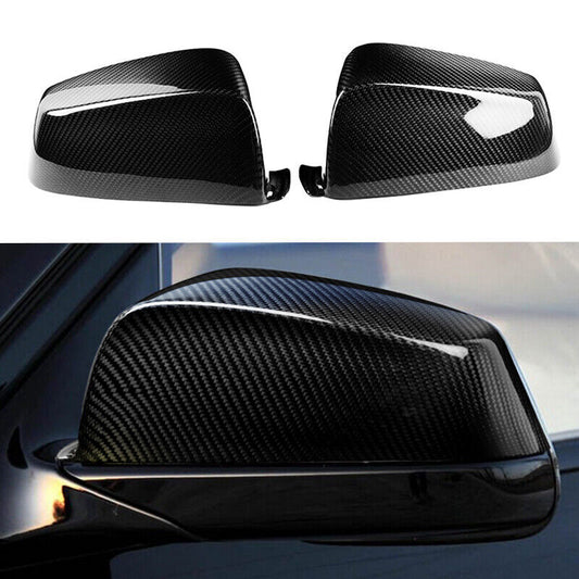 Real Carbon Fiber Car Side Mirror Cover Caps for BMW 5 6 7 Series F01 F06 F07