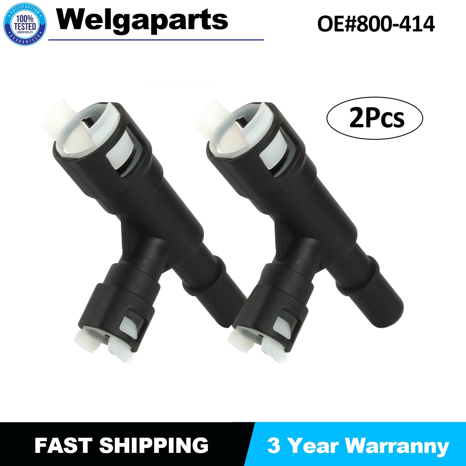 2Pcs Heater Hose T Connector for Chevrolet Tahoe for Cadillac for Escalade for GMC for Sierra