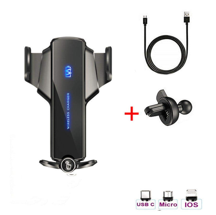 Car Phone Holder Fast Wireless Car Charger Charging Mount Air Vent Stand 15W