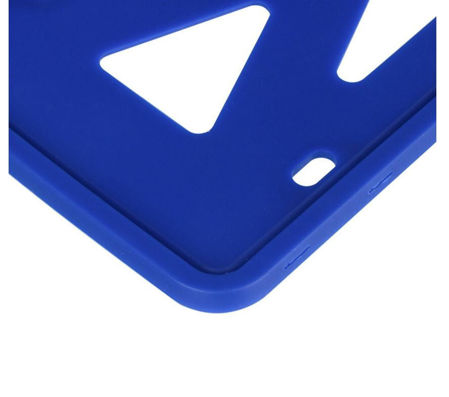 1 piece of blue silicone car license plate frame cover for trunk suitable for Saab for Smart
