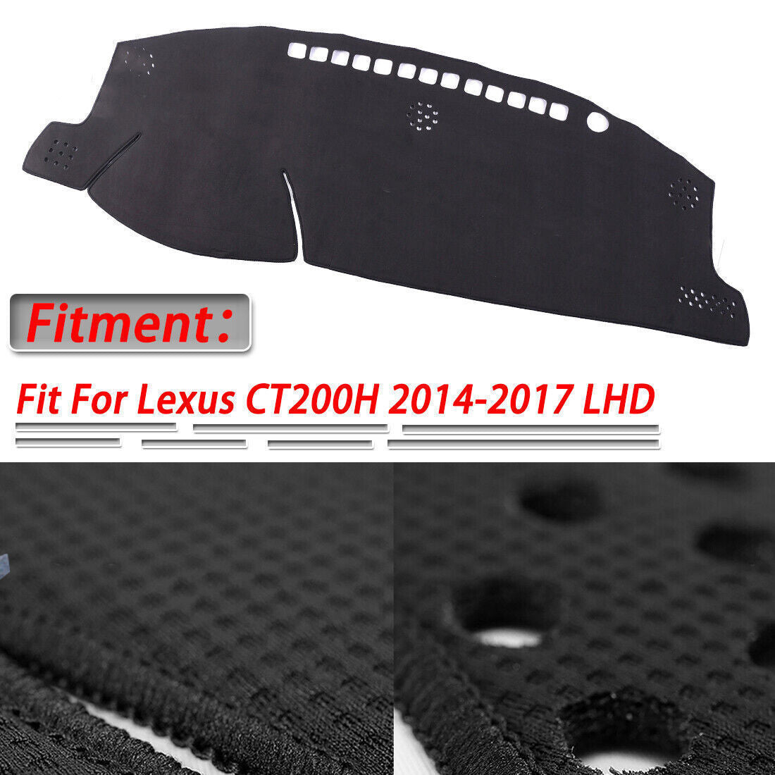 1X Inner Dashboard Dash Mat Non-slip DashMat Sun Shade for Lexus 2014-17 CT200H