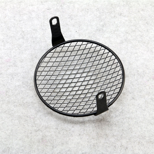 Motorcycle Retro Grill Diamond Side Mount Headlight Cover GN125 CG125 Cafe Racer