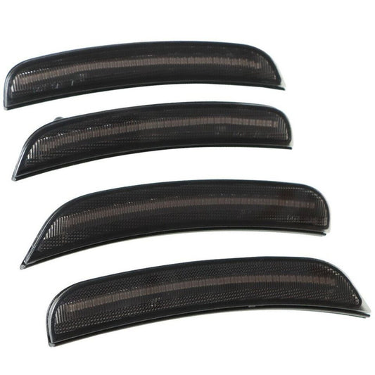 4Pcs LED Side Marker Lights Front + Rear for Dodge for Charger 2015-2023 Smoked Lens