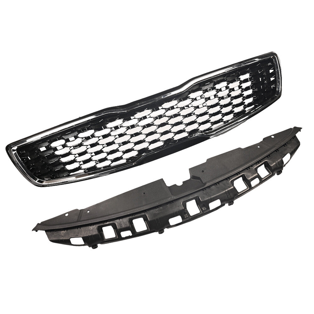 For 2017 2018 for Kia Forte EX LX Front Upper Grille Radiator Cover 2pc