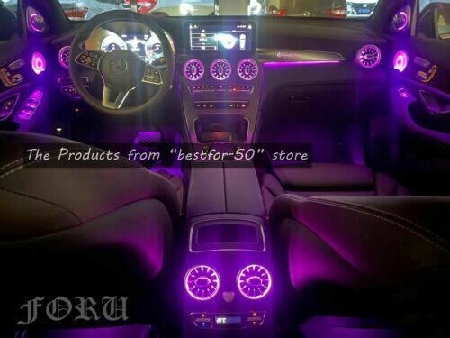 for Mercedes W205 C300 C63 Interior Accessories Ambient Light Air Vent Speaker