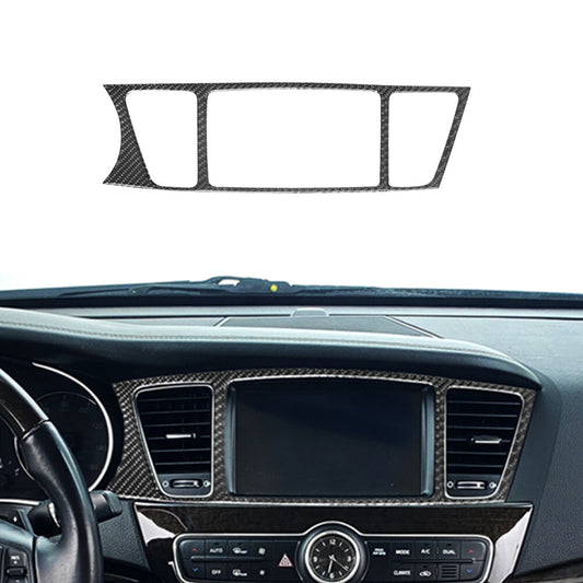 Carbon Fiber Navigation & Air Vent Frame Cover Trim for KIA Cadenza 2014-2016