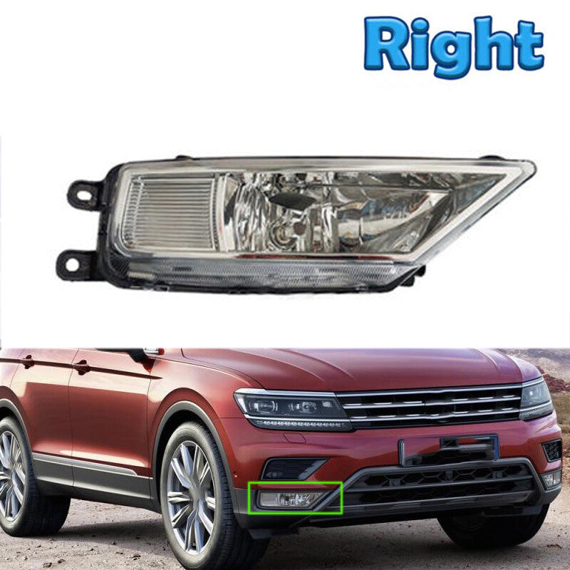 Right Front Bumper Fog Lamp With Bulb for VW for Tiguan 5N 2016-2021 Passenger Side