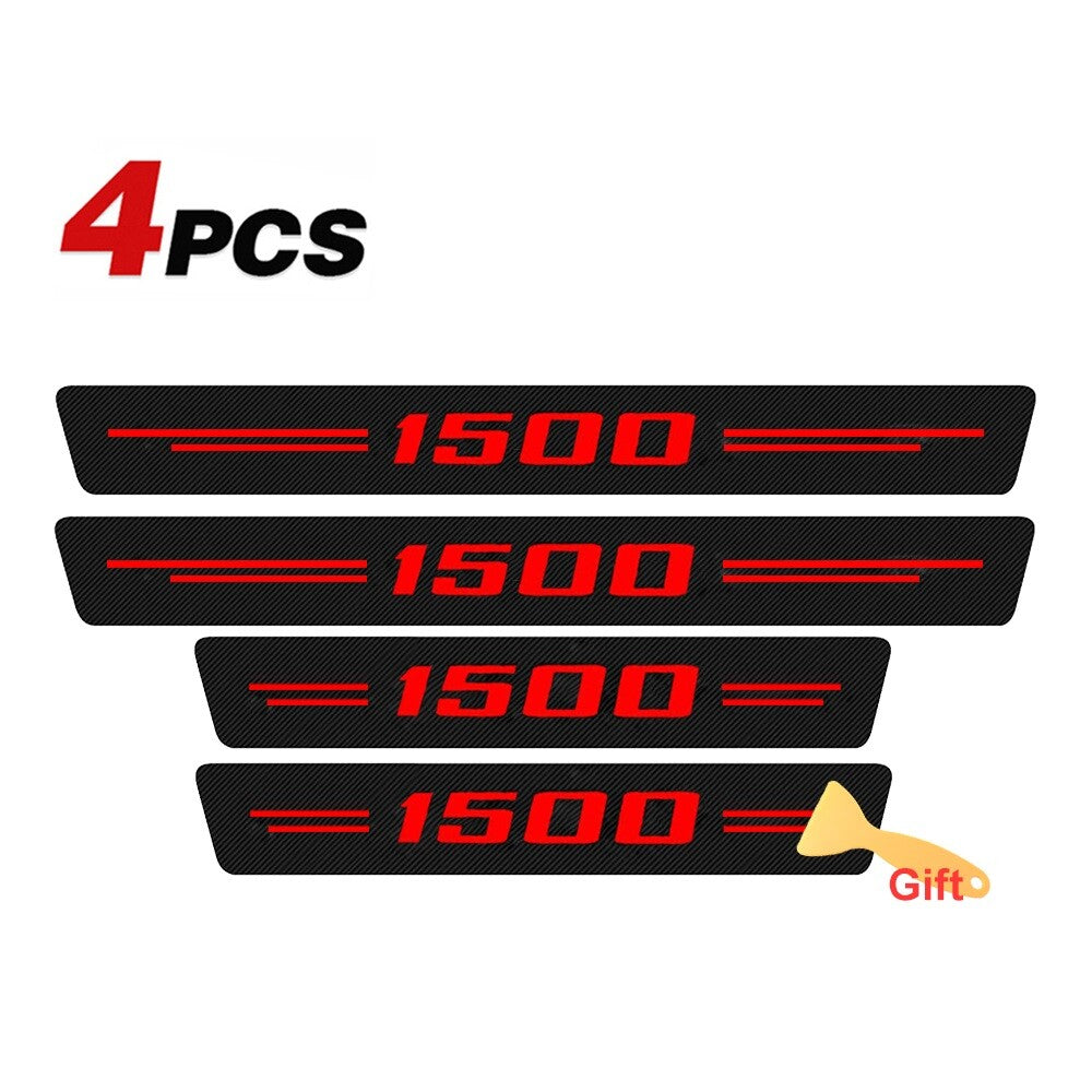 4pcs Cab Door Sill Plate Cover Protector Sticker for Dodge for Ram 1500 Accessories