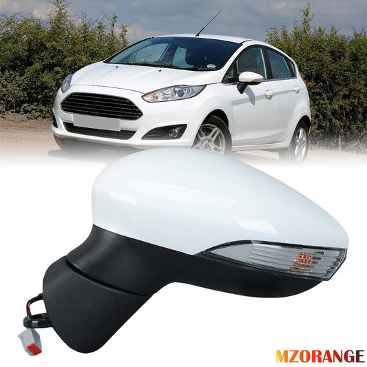 F¨¹r for Ford Fiesta MK7 2013-2017 Links Au?enspiegel Manuell Beheizbar Wei?