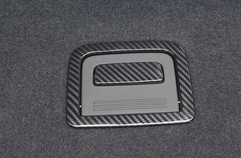for Audi Q5 18-2023 Carbon Fiber Textured Tailgate Trunk Handle Cover Decor Trim