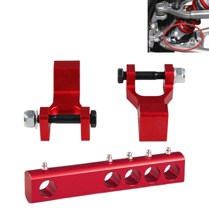 ATV FrontRear Lowering Kit Lower Link for Yamaha Banshee 350 YFZ350 1987-2008 Red