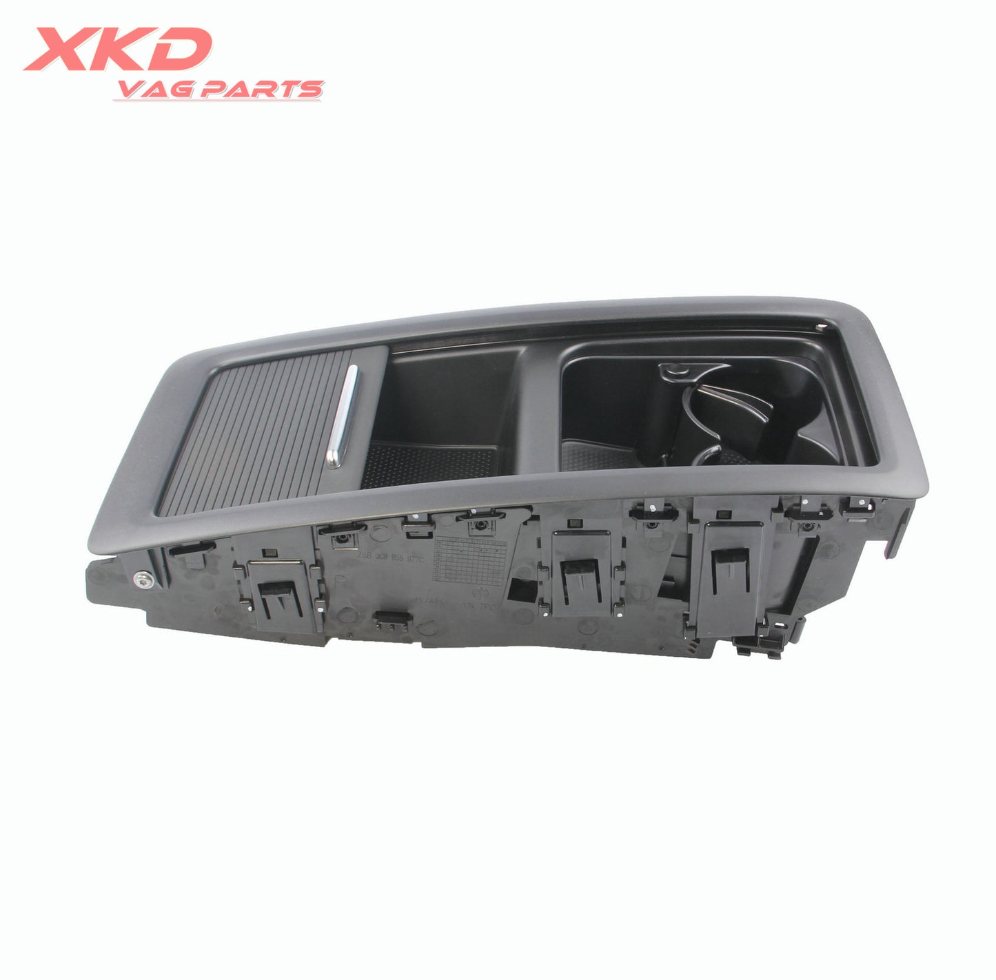 Black 4 seats Rear for Seat Bench Central Storage Box Tray for VW CC 09- 15