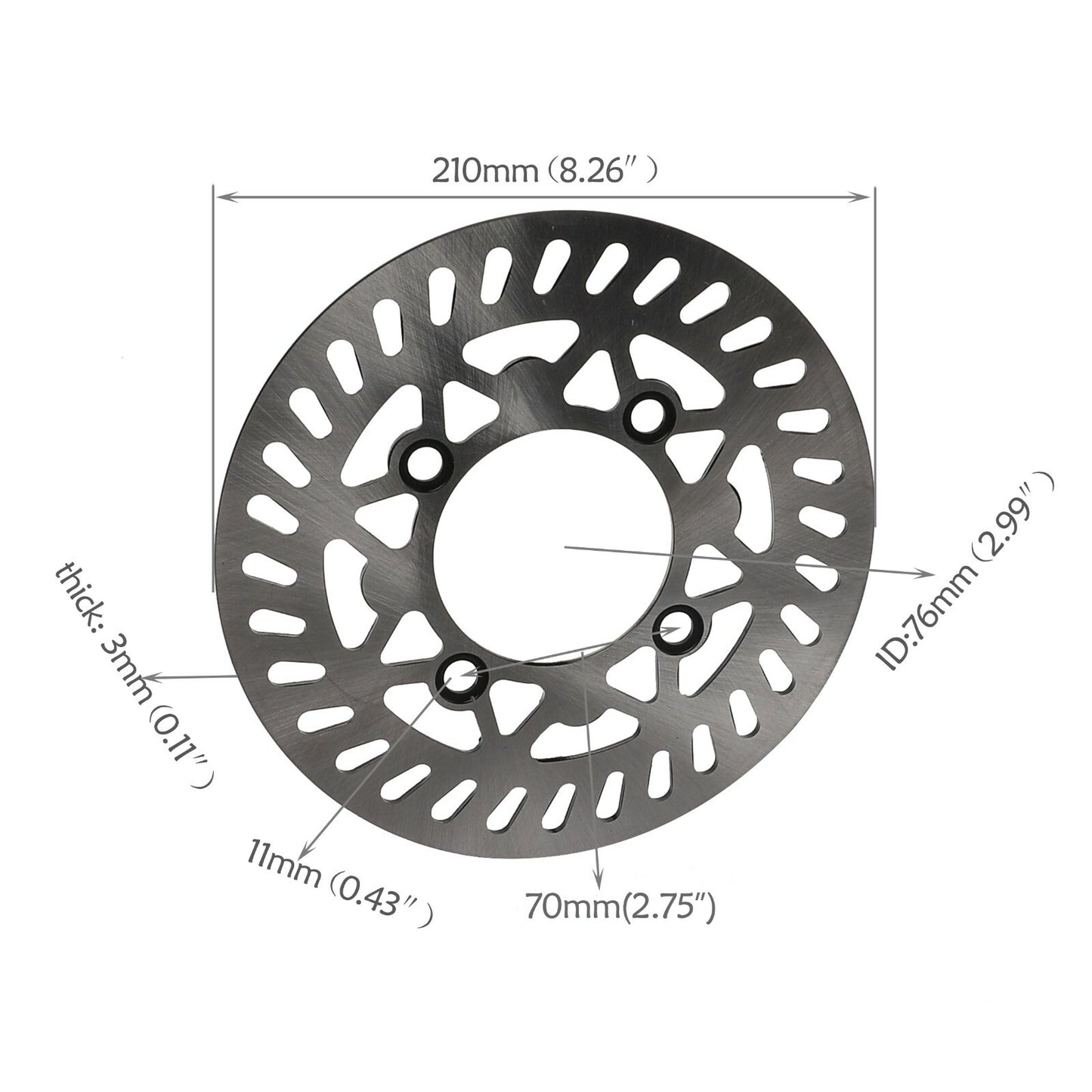 70/100-17 rim, 17-inch front disc brake for Pit bicycle, Taodao SSR 125cc 140