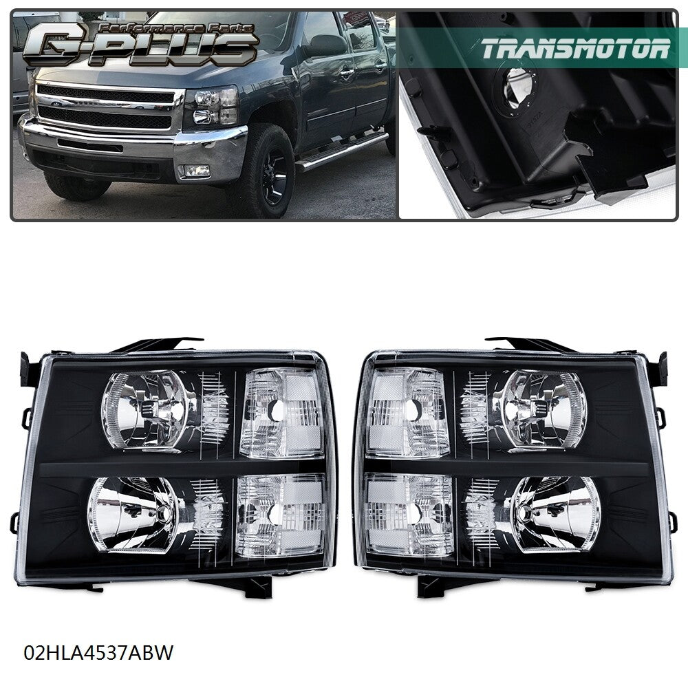 2007 - 2014 for Chevrolet for Sierra 1500/2500/3500 Black/Yellow/Yellow Bud