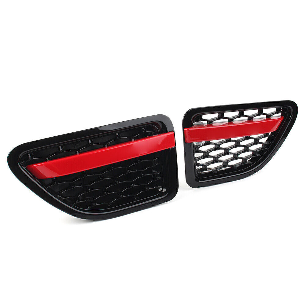 Front Fender Air Vent Grille Grill Fit for Land Rover for Range Rover Sport Black Red