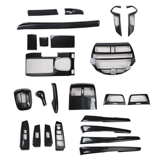 Carbon Fiber Look Interior Decor Trim Kit 24P for Honda Accord 4DR EX LX 2008-12