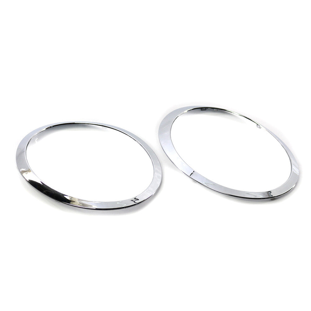 Pair Headlight Trim Ring Left Right for BMW for MINI R55 R56 R57 R58 R59 Chrome
