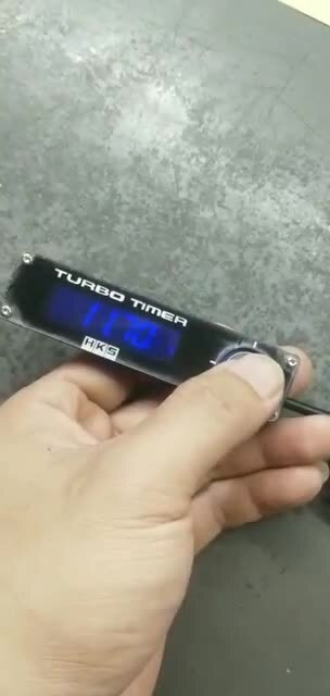 Turbo Timer Control Blue LED Display Digital Type 0 Pen Separate DC12V W/ LOGO