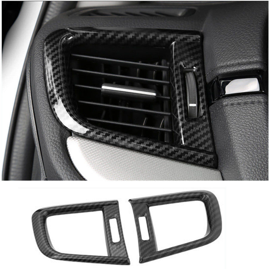 for Honda CR-V 2017-2022 Carbon Fiber Inner Dashboard Air Outlet Vent Cover Trim