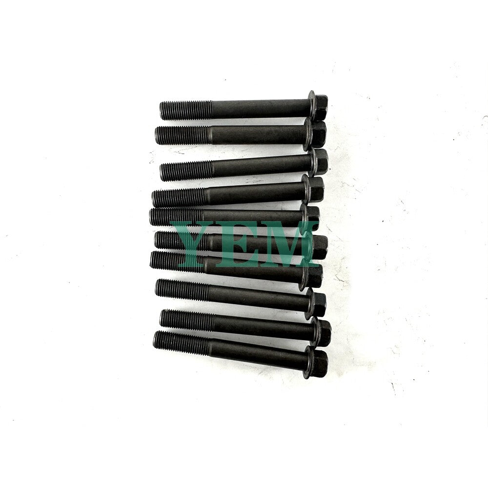 1 Set Engine Head Bolt 10pcs For Yanmar 2TNE66 Engine 2TNE66 Cylinder Head Bolt