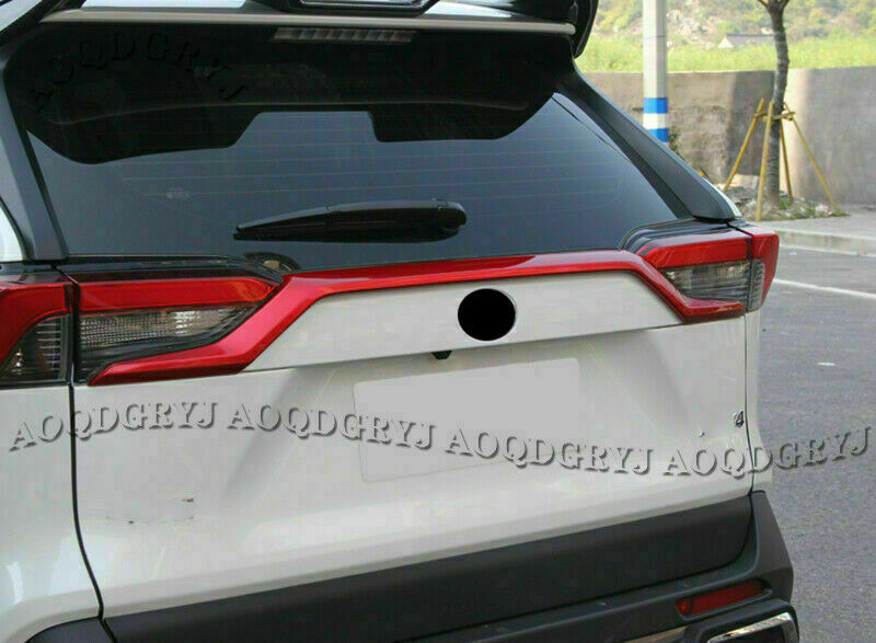 for Toyota RAV4 2019-2022 ABS Car Red Rear Trunk Molding Trim Lid Strip Cover 1X
