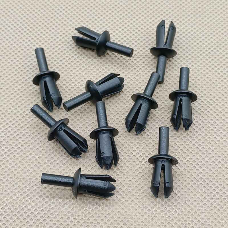 new 10-piece pack of molded clip-on fasteners for Volkswagen N0385012 rocker panel.