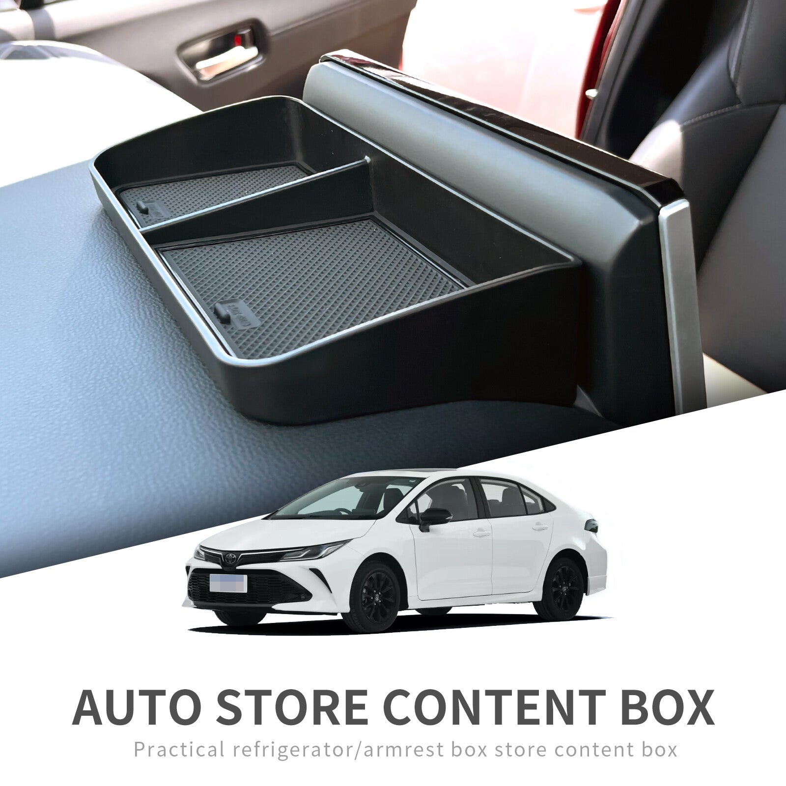 Dashboard Storage Tray for Toyota for Corolla 2019+ Center Console Box Behind Screen