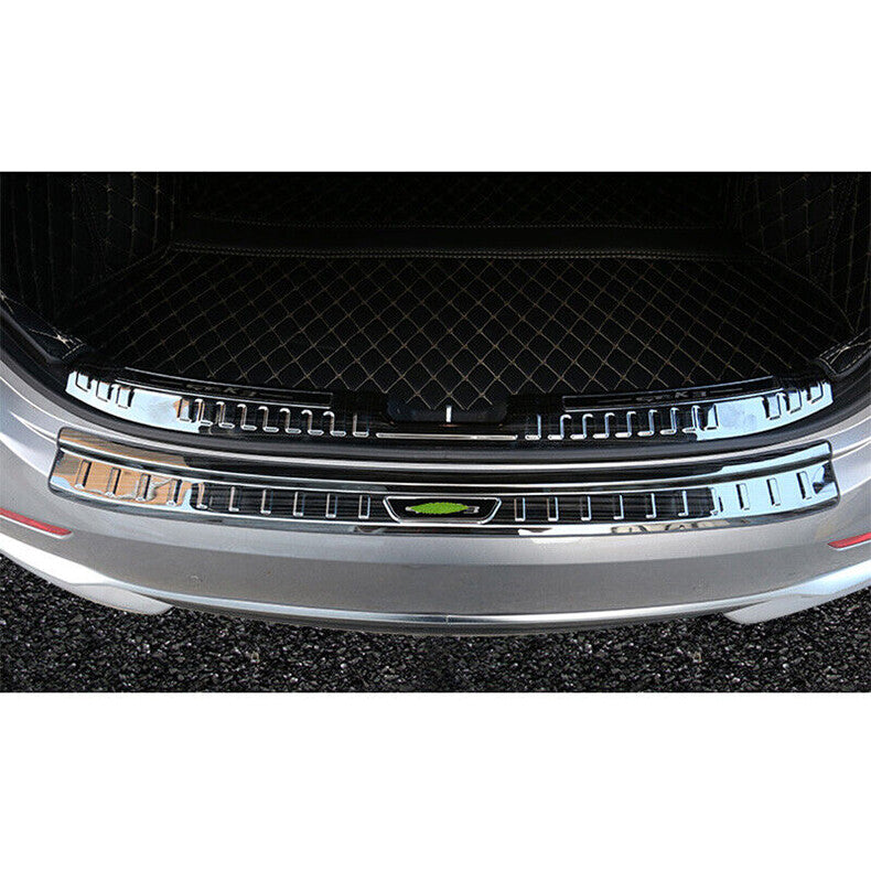 for Kia Forte K3 2019-2021 Black Rear Bumper Protector Guard Sill Plate Trim 2x