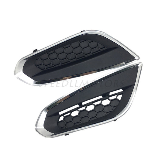 2pcs Front Left Right Bumper Fog Light Cover Grille for Volvo S60 2010-2013