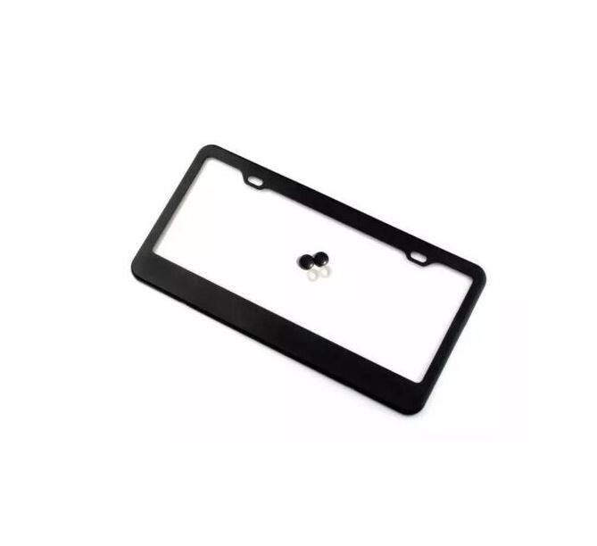 Car license plate frame cover cap rear trunk boot matte black suitable for VW