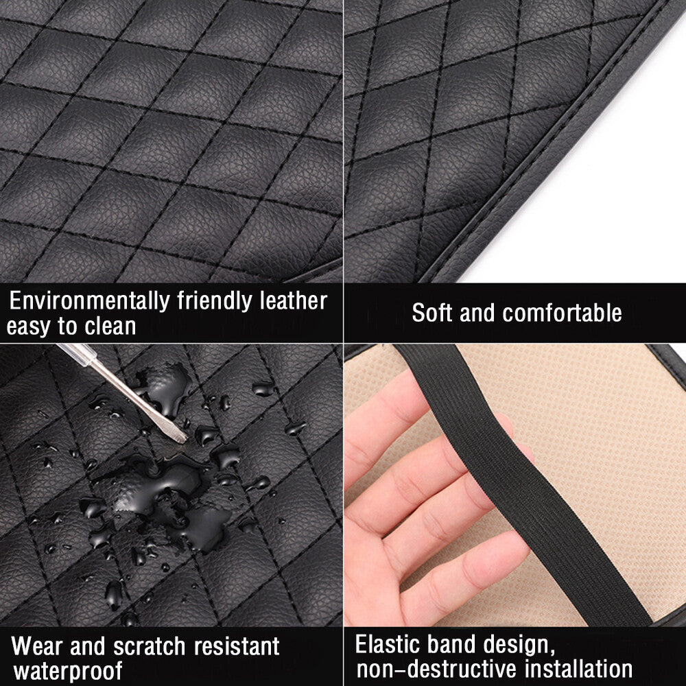 PU car armrest mat protective cover, center console box backrest cushion protective accessories for cars