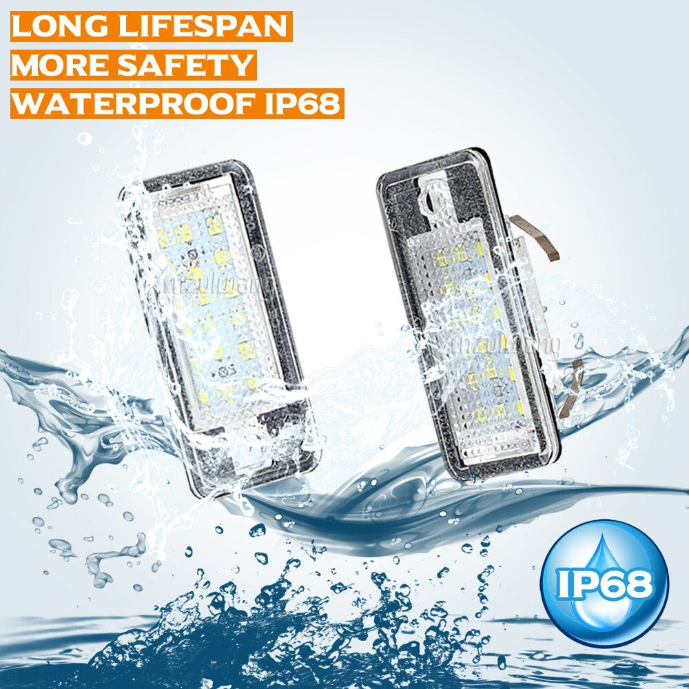 Led License plate Lamp Light for Audi A3 A4 A6 for A8 B7 S3 S8 C6 RS4 RS6