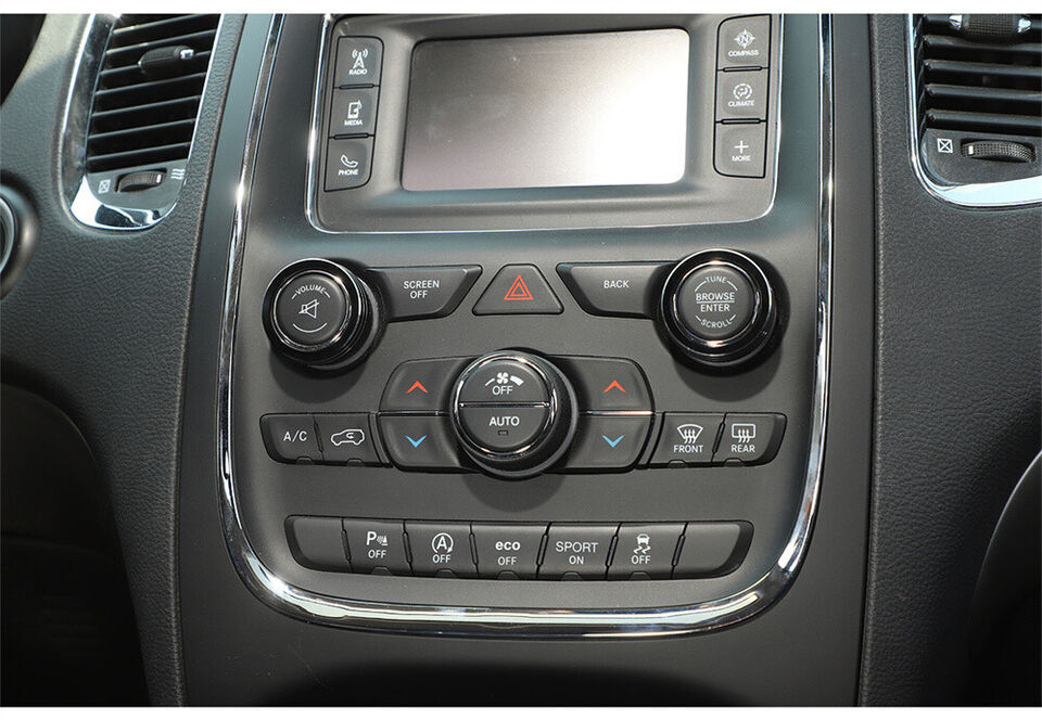 Alloy Black Audio Volume Switch Button Knob Ring Cover For 2014-18 for Dodge Durango