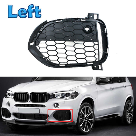 Left Front Bumper Grille Fog Lamp Cover Frame for BMW X5 F15 2012-2015 M Sport