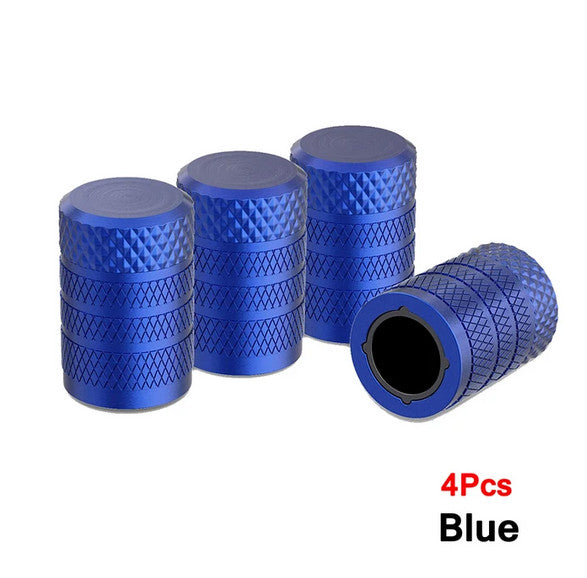 4-piece car tire valve cover rod air dust cover blue General Motors for Mercedes-Benz