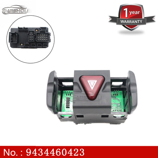 Sorghum 9434460423 Hazard Warning Light Switch for Mercedes-Benz Actros Truck Parts
