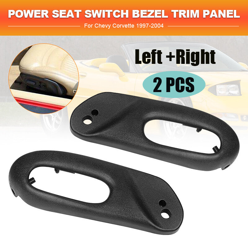 Power for Seat Switch Bezel Trim Panel Left  Right For 1997-2004 for Chevy for Corvette US