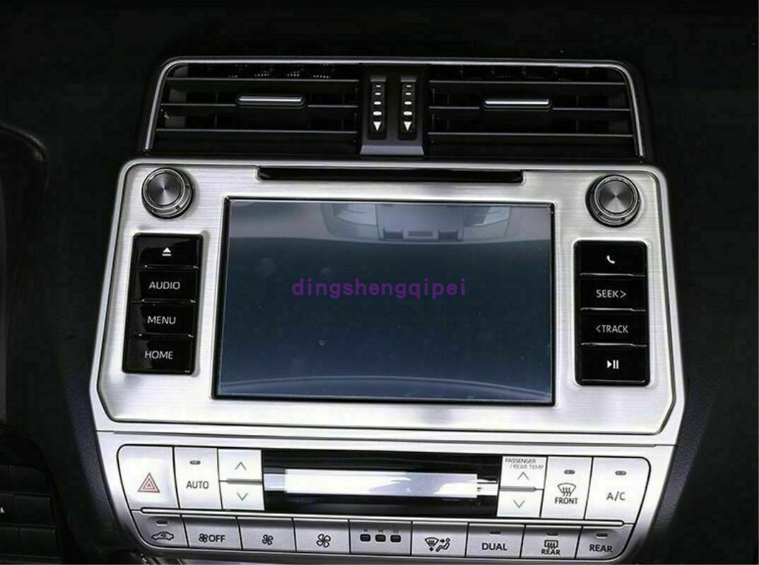 37x for Toyota Prado FJ150 2010-17 Steel Silver Interior Dash Trim Kit decor Set