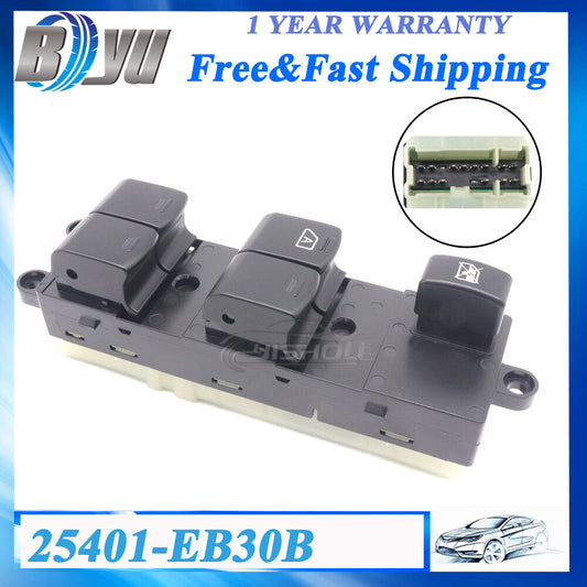Power Window Master Switch Control for Nissan Navara D40 2007-2015 25401-EB30B
