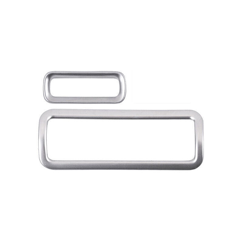 Headlight Button Frame Cover Trim 2PCS for Nissan Murano 2015-2021 Silver Steel