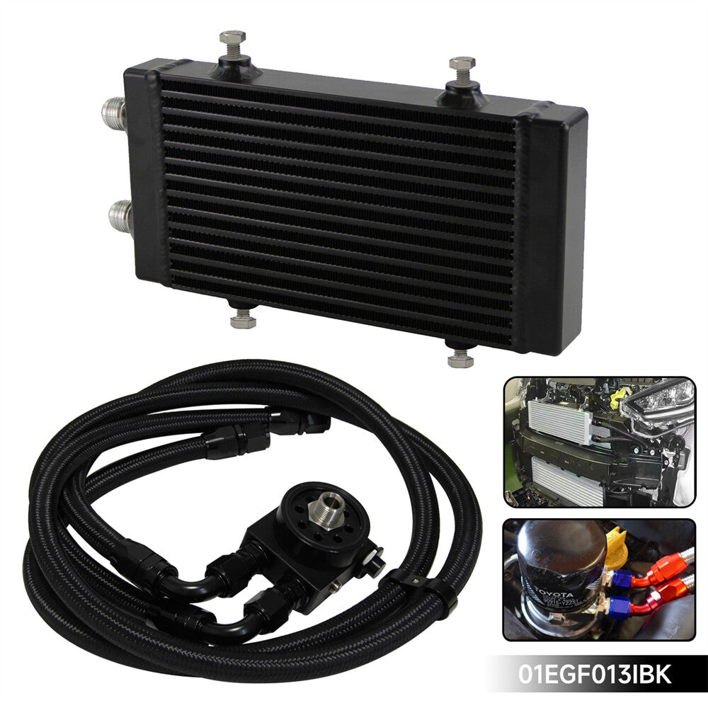 Small Dual Pass Bar  Plate Oil Cooler Kit for Subaru BRZ for Scion -S FA20 2013+