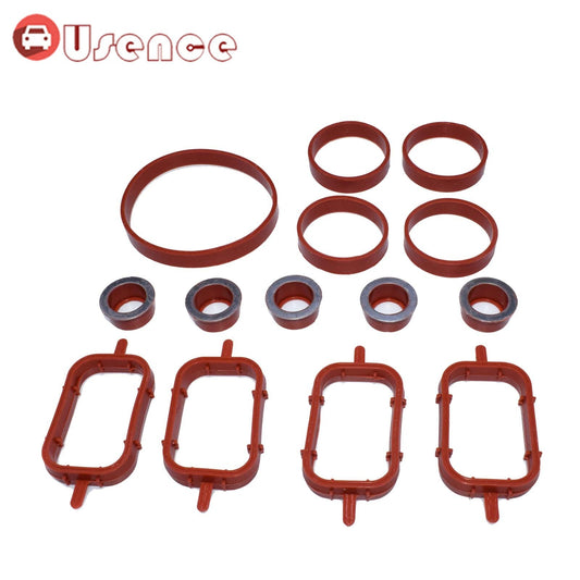 14Pcs Intake multiplex Rubber Seal Gasket for BMW 1E38 E39 E46 E60 E90 E91 X3 X5