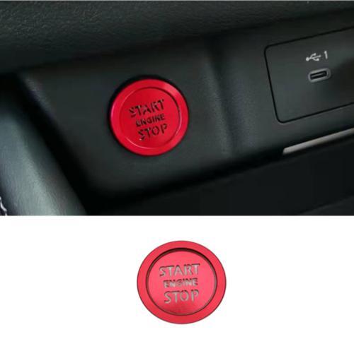 Red interior engine start/stop button cover trim for 2021-2024 for Nissan Rogue