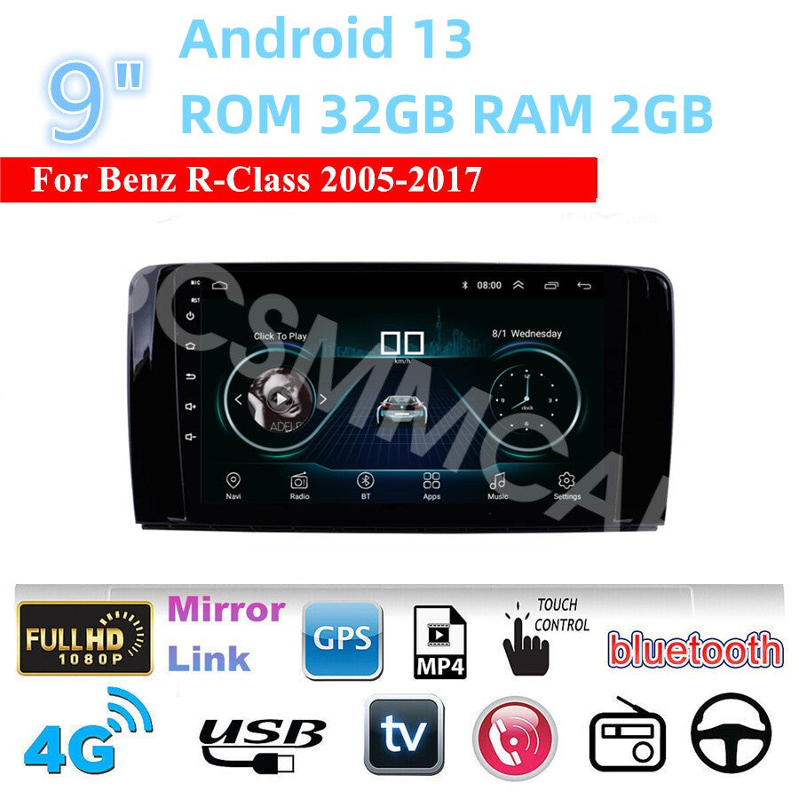 HD Multimedia Player Touch Screen Fit for Mercedes for Benz R-Class W251 2005-2017